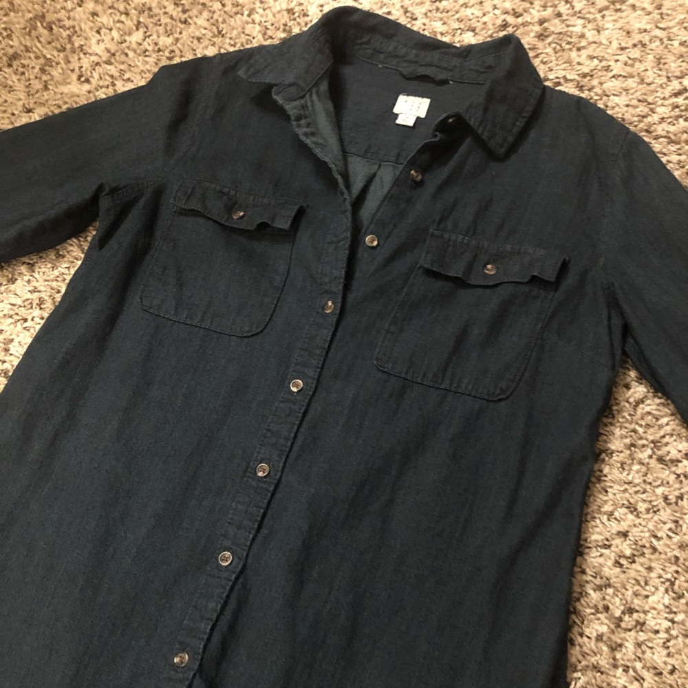 A New Day Women’s Button Down Casual LS. M